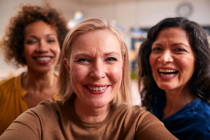 Personalized Image of happy women with Hormone Replacement Therapy